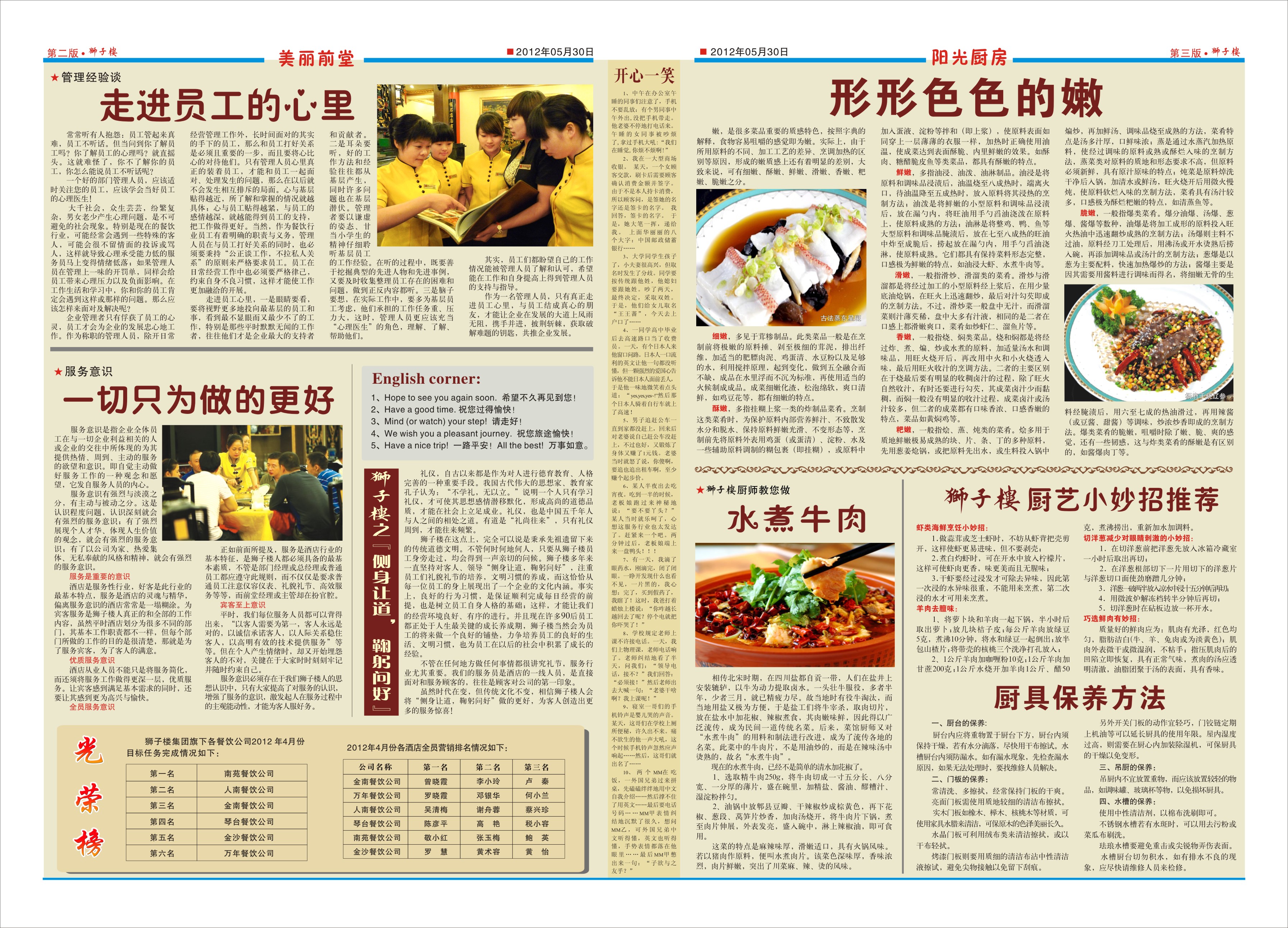 点击报纸，放大；按F5键缩小。